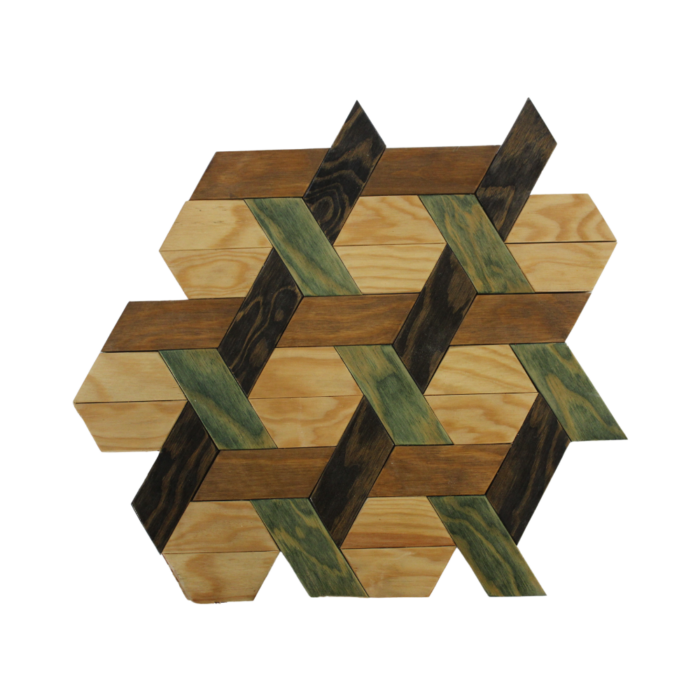 Woven 3D Pattern Wooden Surface 3 2