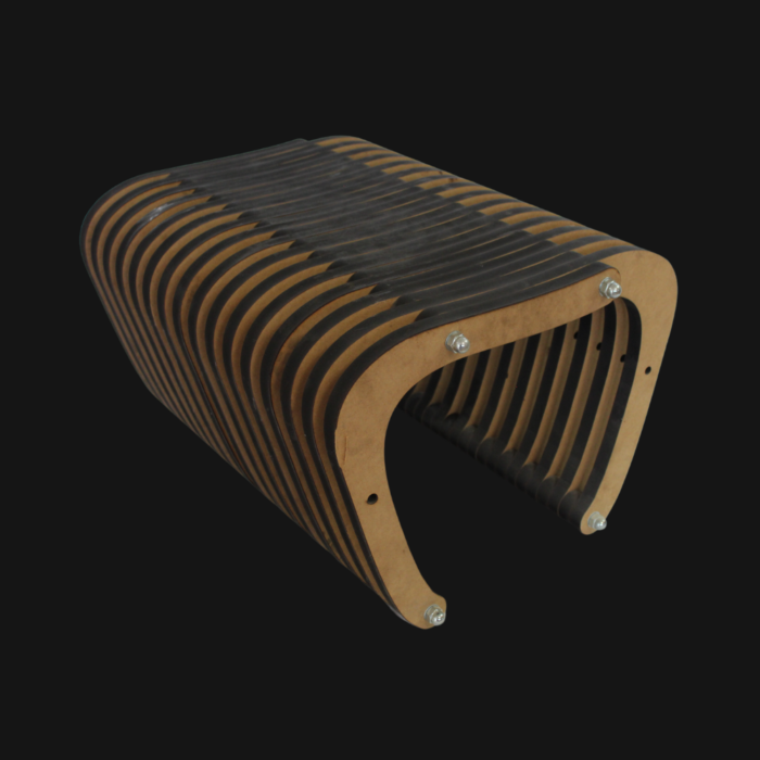 The Modern Wave Stool Cover